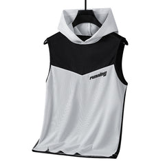 Sports Hooded Vest Sleeveless Top