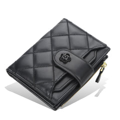 Women's Short Multiple Card Slots Zipper Wallet