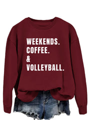 Women's Simple Round Neck Long Sleeve Loose Sweatshirt