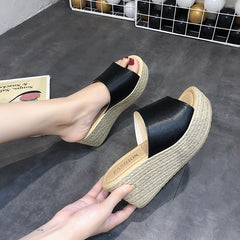 Women's Muffin High Heel 7CM Slippers