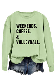 Women's Simple Round Neck Long Sleeve Loose Sweatshirt