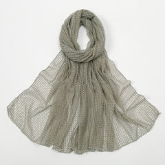 Breathable Gold Mesh Shawl Simple