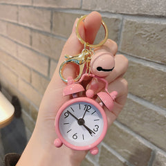 Cute Mini Alarm Clock Keychain Handbag Pendant