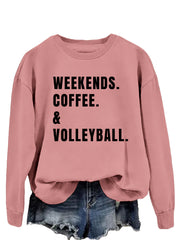 Women's Simple Round Neck Long Sleeve Loose Sweatshirt