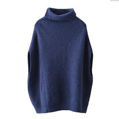 Women's Fashion Pullover Sleeveless Turtleneck Knitting Sweater