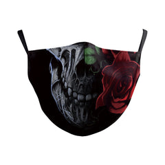 Digital Printing Wansheng Ghost Face Skull Double-layer Dust Mask