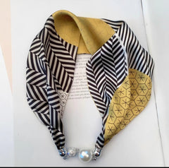 Women's Day Magnetic Suction Convenient Small Silk Scarf Popular