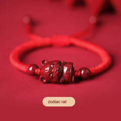 Fidelity Cinnabar Zodiac Red Rope Bracelet