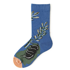 Women's Mid-calf Autumn And Winter 100 Cotton Socks