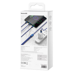 Rapid Series 3 In 1 Cable  For IP Plus Micro Plus Type C Dark Blue