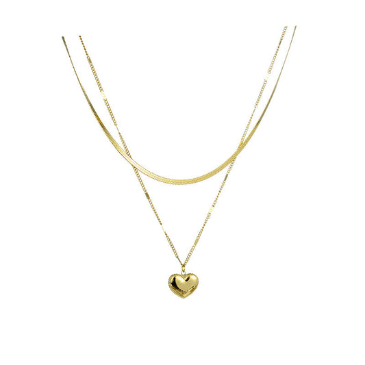 Letter LOVE Double-layer Necklace For Women