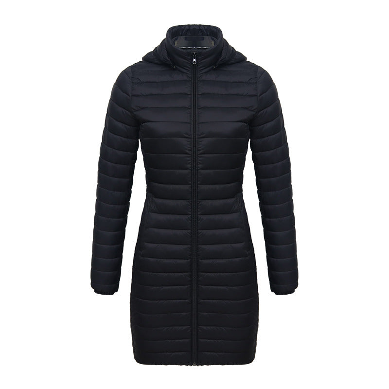 Women's Lightweight Mid-length Slim-fit Cotton-padded Jacket