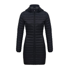 Women's Lightweight Mid-length Slim-fit Cotton-padded Jacket