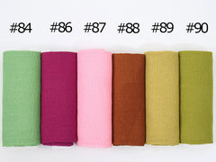 Pure Color Pleated Cotton Scarf Cotton And Linen Scarf