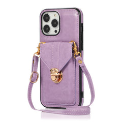 Creative Card Leather Diagonal Lanyard New Mobile Phone Case