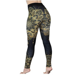 Printed High Waist High Elastic Running Fitness Sports Yoga Pants