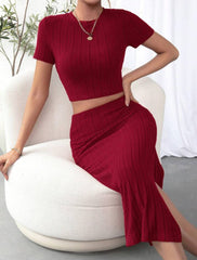 Women's Fashion High Waist Side Slim Fit Suit