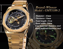 Casual Hollow Mechanical Movement Automatic Watch