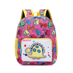 Cartoon Student Schoolbag Dinosaur Nylon Print Children's Shoulders