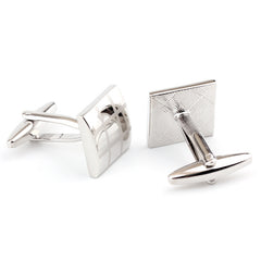 Square Plaid French Shirt Men's Cufflinks Cufflink