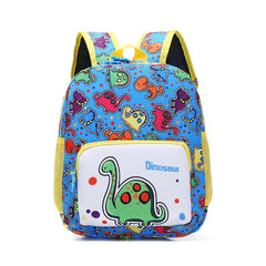 Cartoon Student Schoolbag Dinosaur Nylon Print Children's Shoulders