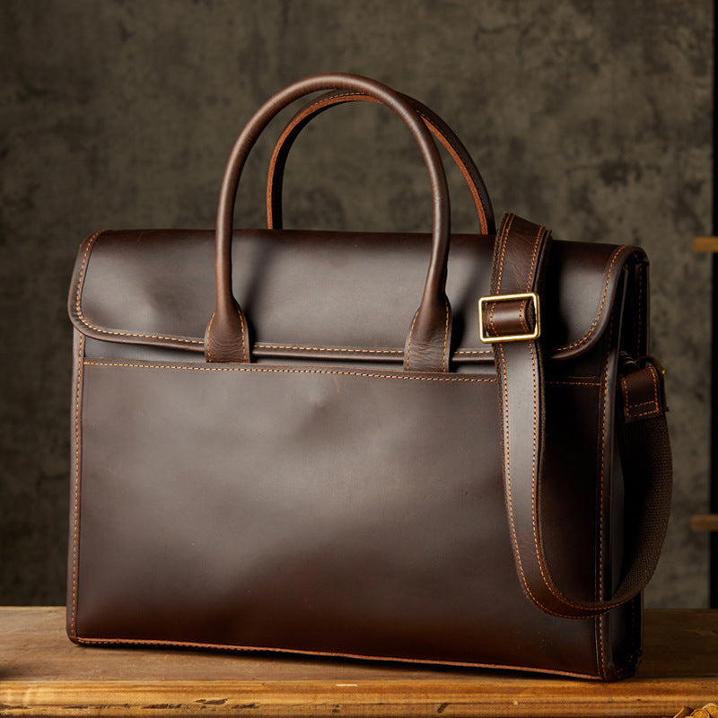 Men's OL Business Casual Leather Briefcase