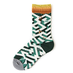 Women's Mid-calf Autumn And Winter 100 Cotton Socks