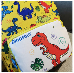 Cartoon Student Schoolbag Dinosaur Nylon Print Children's Shoulders