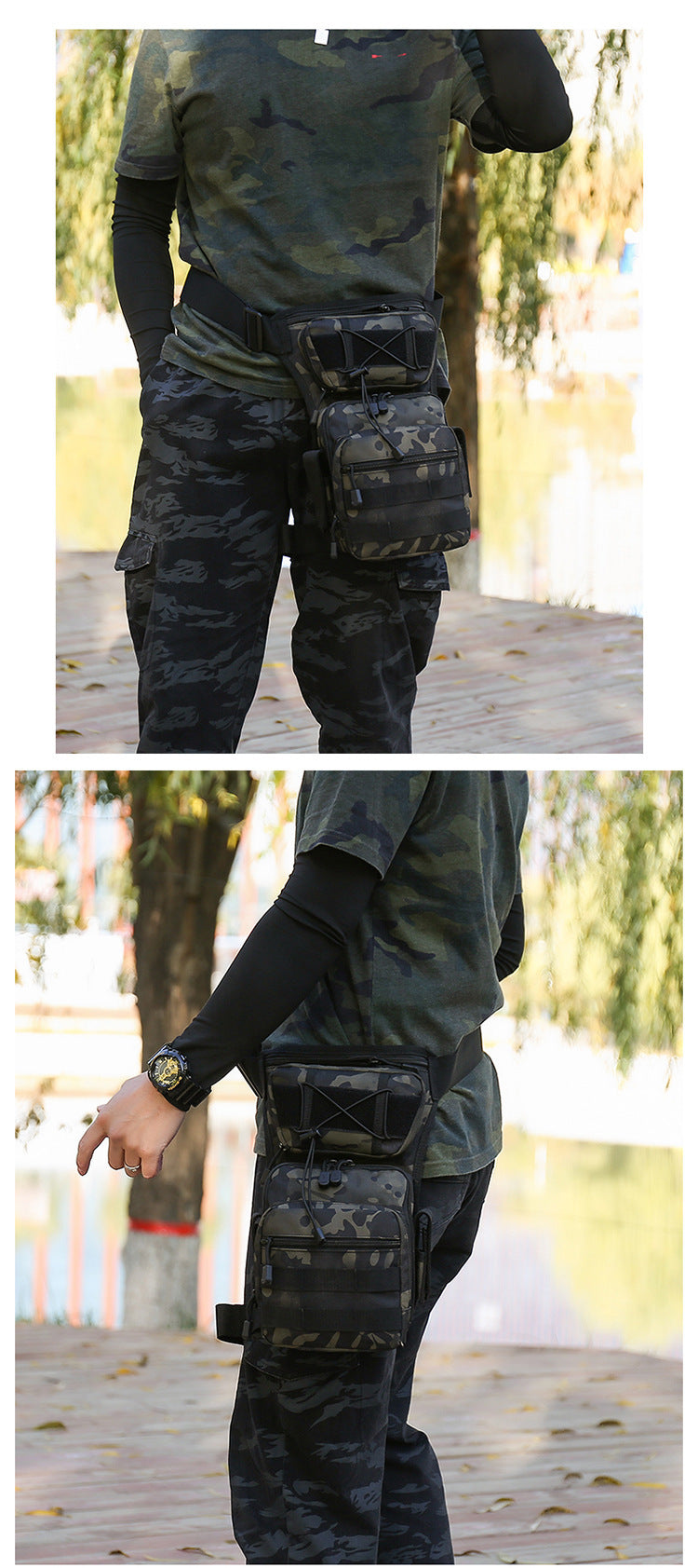 Multifunctional Mobile Waist Bag Men's Outdoor Tactics Leg Bag