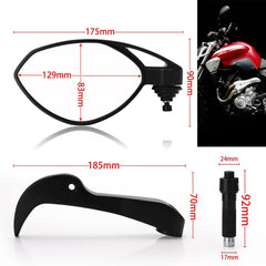 Motorcycle Accessories Hand Guard Brake Lever Secondary Side Mirror