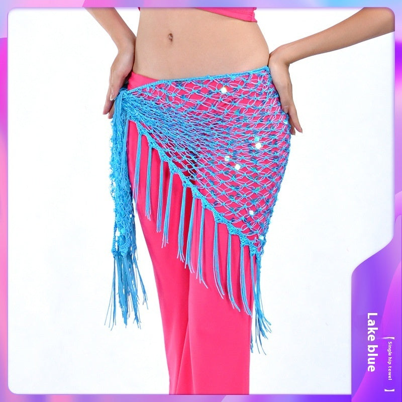 Mermaid Sequined Triangle Hip Scarf Clothing