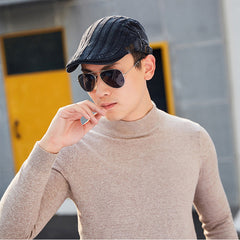 Men's Denim Casual Beret Pure Cotton