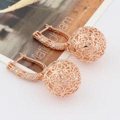 Fashion Popular Hollow Large Spherical Earrings