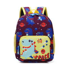 Cartoon Student Schoolbag Dinosaur Nylon Print Children's Shoulders