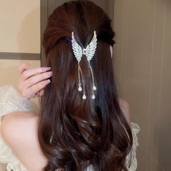 Elegant High-grade Golden Pearl Tassel Hairpin