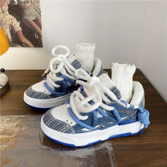 Korean Style Women's Dad Shoes Versatile Student Casual Platform