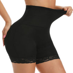 High Waist Lace Cushion Sponge Body Shaping Pants