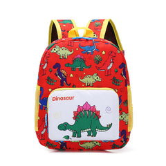 Cartoon Student Schoolbag Dinosaur Nylon Print Children's Shoulders