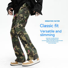 High Street Leisure Cargo Camouflage Pants Male