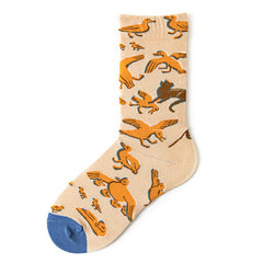 Women's Mid-calf Autumn And Winter 100 Cotton Socks