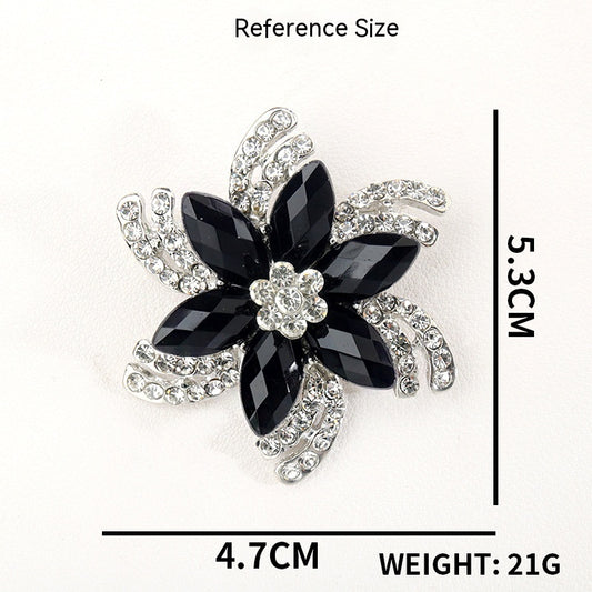 Brooch Female Rhinestone Coat Accessories