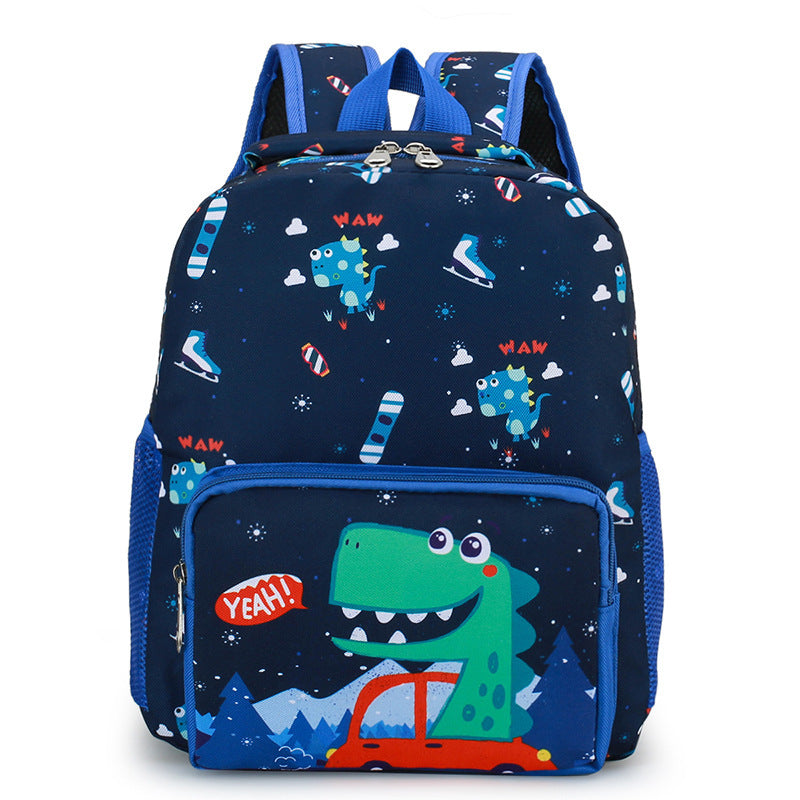 Children's Bag Cute Dinosaur Kindergarten Cartoon Print Male And Female Baby Backpack