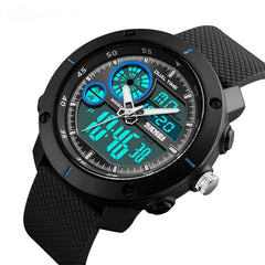 Waterproof Double Display Watch Outdoor Sports Student Double Time Calendar Chronograph Electronic Watch