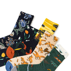 Women's Mid-calf Autumn And Winter 100 Cotton Socks