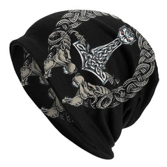 Double-layer Stretch Vikings Knitted Hat Street Dance Fashion