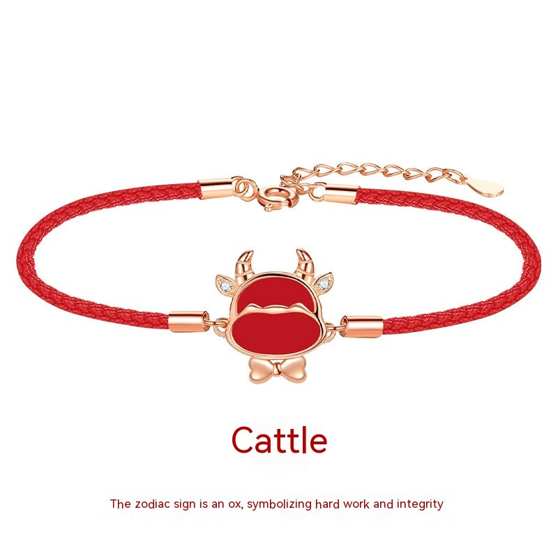 Zodiac Red Rope Bracelet For Women