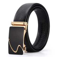 Men's Automatic Leather Buckle Business Belt