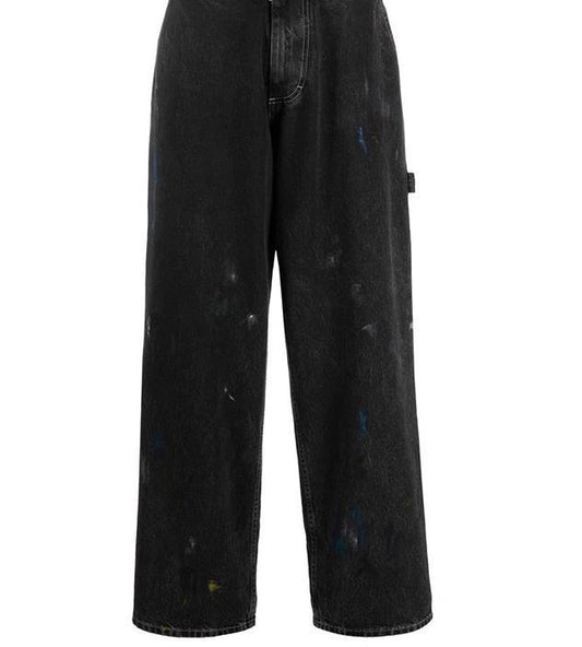 Splash Ink Paint Spots Loose Cargo Pants Men And Women