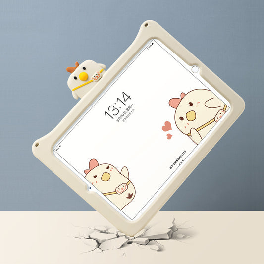 Cute Backpack Chicken Tablet Silicone Cover For Children